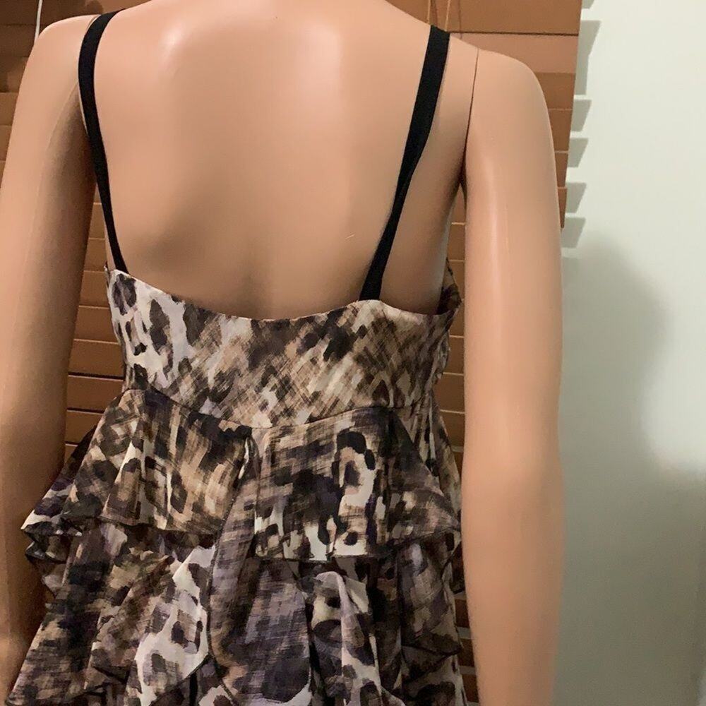H&M LEOPARD PRINT DRESS SIZE 10 - Picture 3 of 9